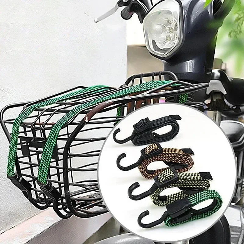 Cargo straps Luggage strap Cargo tie down strap Tie down straps Lashing strap Bungee straps Elastic binding rope Bungee cord hooks Elastics Rubber Luggage Rope Cord Hooks Multifunctional Bicycle Binding Roof Rack Strap Fixed Band Hook Car Accessories