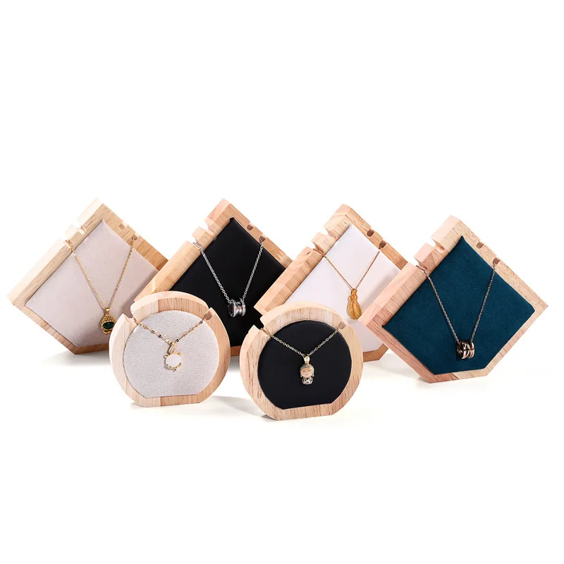 

Mini Wooden Necklace Rack Storage Bracelet Stand Holder Necklace Pendant Window Display Easel Showcase Display Holder Board