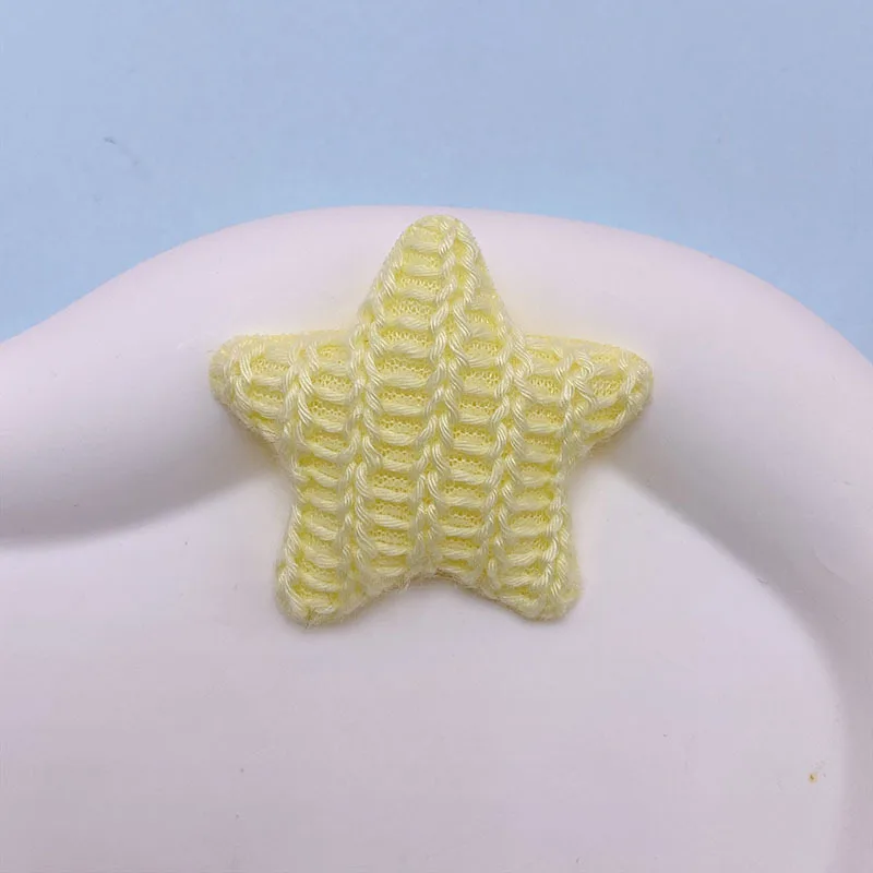 30Pcs Häkeln Stern Gepolsterte Applikation Für kinder Stirnband Haar Clip Zubehör Tuch Hüte Dekoration Patches – Detail 10