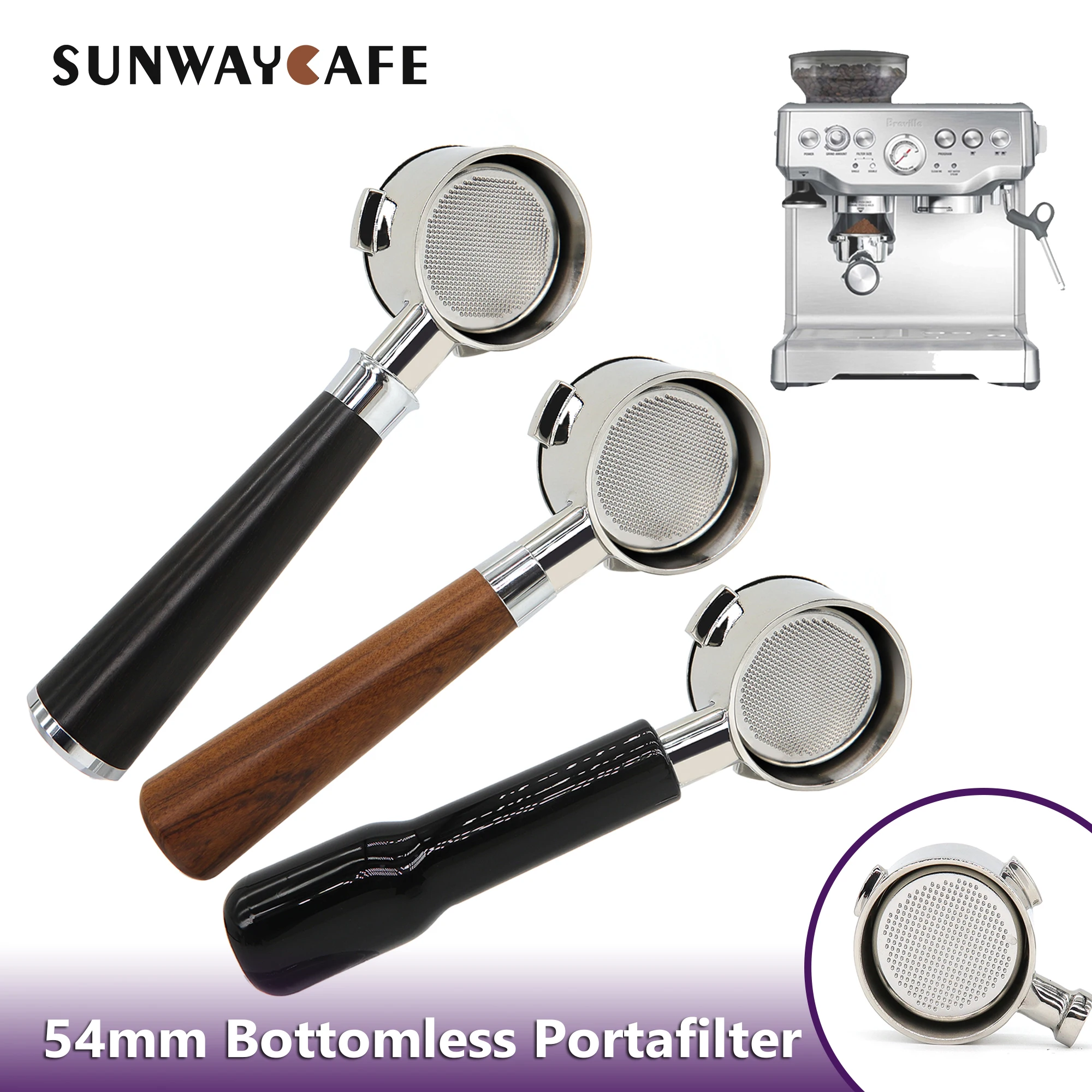 CoffeeBottomlessPortafilterForBreville54MMPortafilter304