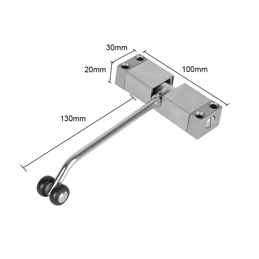 Door Closer Durable Furniture Door Hardware Automatic Spring Door Closer Adjustable Stainless Steel Closing Device Security Lock