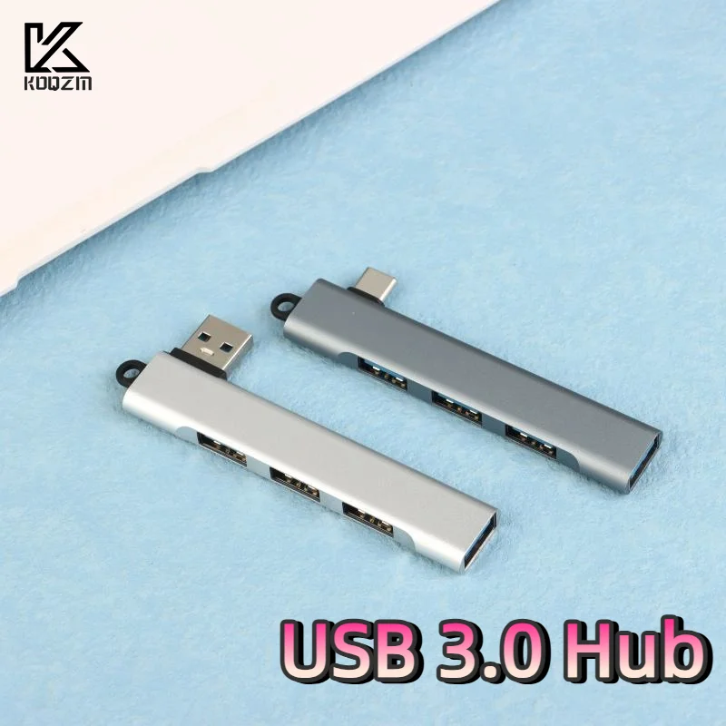 High-Speed 4-Port USB 3.0 Hub with Type C Splitter