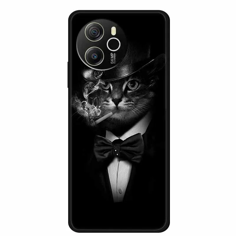 Black Silicone Soft Back Protective Case Cover