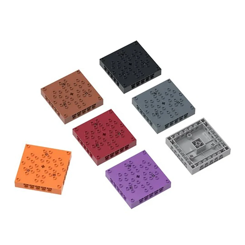 MOC 1PCS 65803W 하이 8X8 크로스 홀 바텀 플레이트 빌딩 블록 세트 하우스 캐슬 파티클 아이디어 장난감 어린이 생일 선물