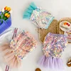 Falda de tutú de lentejuelas de princesa de sirena para bebé, falda de cola de pez, falda de cadera de sirena para mamá, ropa a juego familiar, disfraz de fiesta de lujo