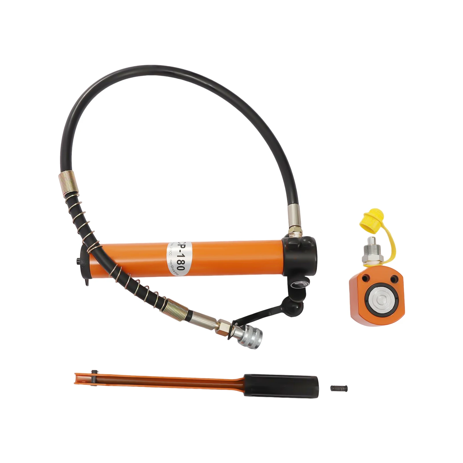 10T Hydraulic Ram Cylinder Jack Hydraulic Jack Hand Pump Single-Acting 0.43" Stroke for Machinery Shipbuilding 2