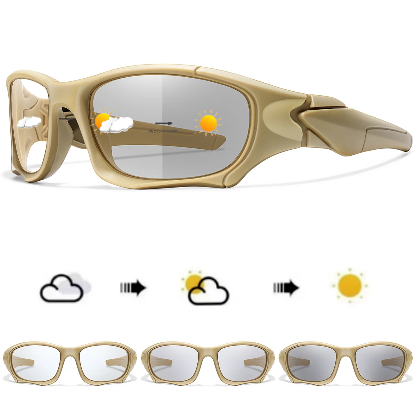 Photochromic Sunglasses Outdoor Sports Tactical