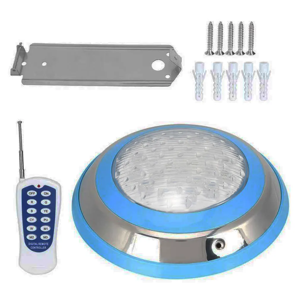 6W 9W 12W LED Lens Swimming Pool Lamp IP68 Waterproof Wall Mount 12V Outdoor RGB Underwater Light Round Fountain Colorful Light 3