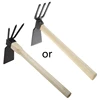 Wood+ Tool Steel Portable Hoe Loosening Soil Hand Tool Anti-bending Hoe 2