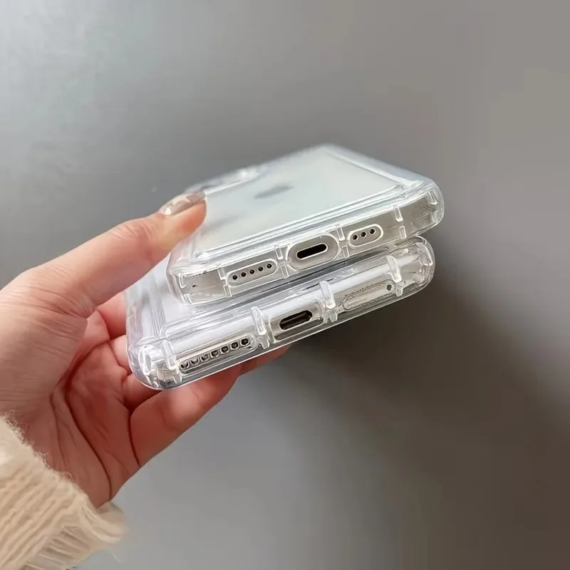 3 Stück Minimalistische Premium Transparente Stoßfeste Handyhülle für iPhone 18 17 Air 16 15 14 13 12 11 Pro Max Plus XS XR X 17E Cover – Detail 10
