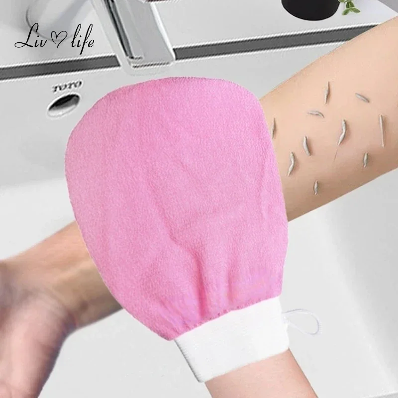 Double Sided Hammam Scrub Mitt Magic Peeling Glove Exfoliating Tan Removal Mitt body scrubber body scrub containers 1 Piece