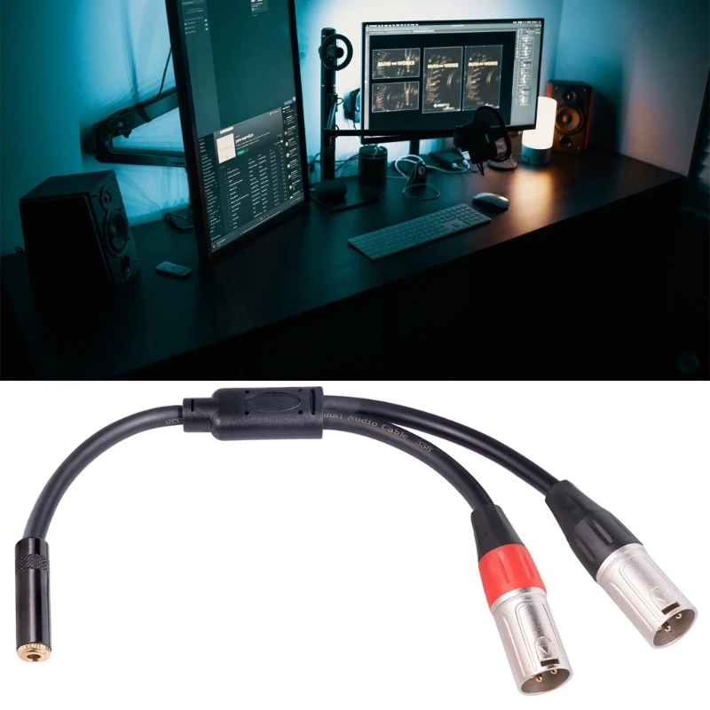   XLR 3.5mm Y ø ̺, XLR  1/8 ġ ̴  TRS ׷ Aux ȣ  ũ ڵ