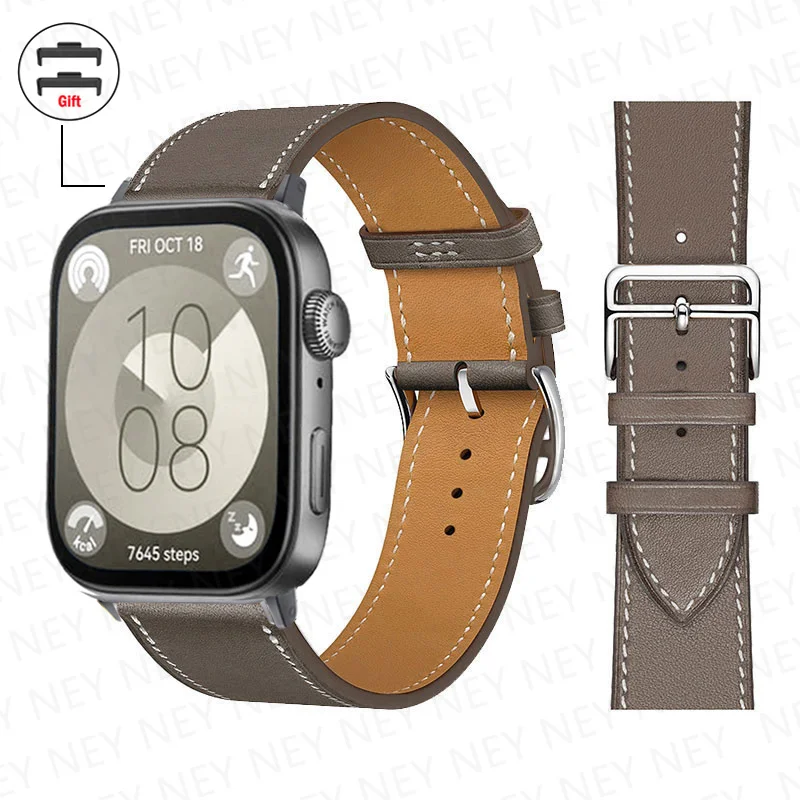 Premium Leather Strap for Smart Watch - Replacement Sport Bracelet Wristband Accessories Belt