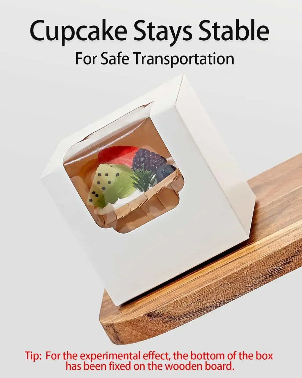 10/20/30pcs Single Cupcake Boxes with Insert and Clear Window, Foldable Paper Muffin Co... - SKU SCIW1131 - UGI Packaging