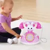 Plastic Electronic Vintage Telephone Landline Kids Pretend Play Early Educational Toy Birthday Gift 5