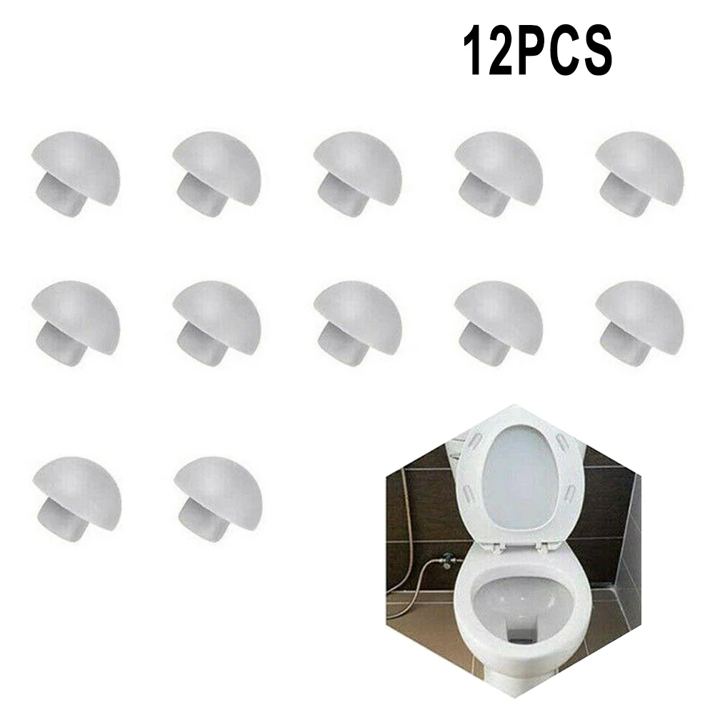 Toilet Cover Bumper ABS+TPE Accessory Bathroom Cushion Fitting Replacement Shock-proof Toilets Seat Durable