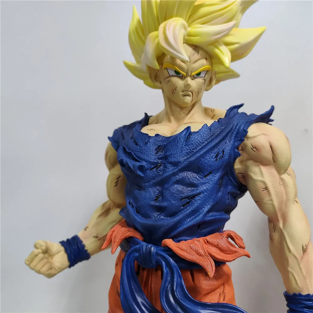 43cm Dragon Ball Z Son Goku Vegeta Anime Figures Super Saiyan GK Action Goku Figure Model Decorator PVC DBZ Toys Birthday Gift
