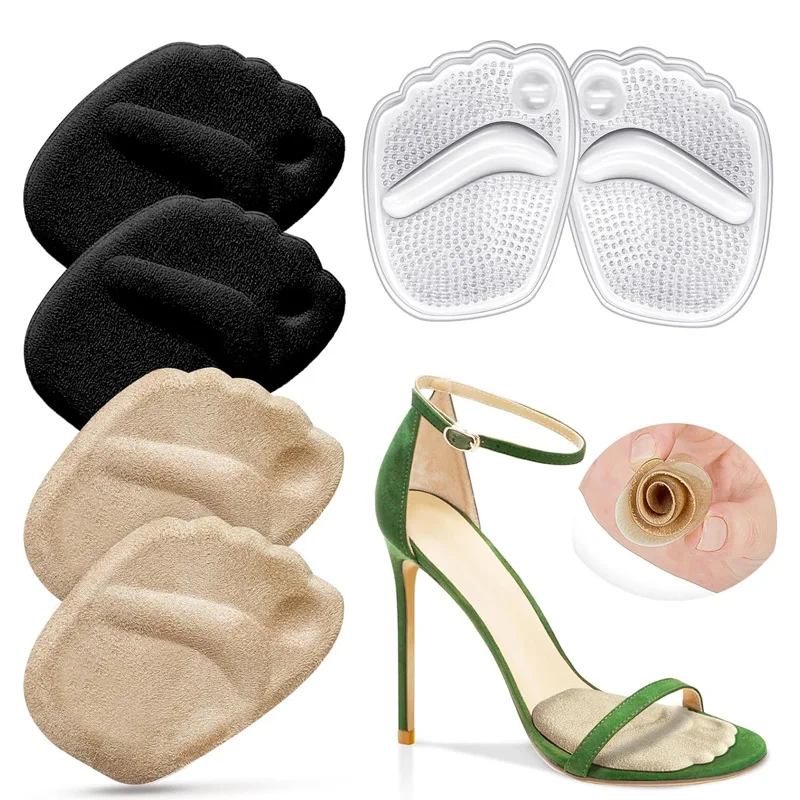 Shoe Insoles Silicone Gel Women Forefoot Pads for Foot Care