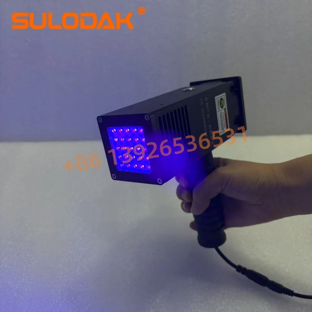 Handheld Uv Lamp Automotive Sheet Metal LED Curing Lamp Car Paint Flaw Detection UV Glue UV Ink LEDUV Curing 40*40MM