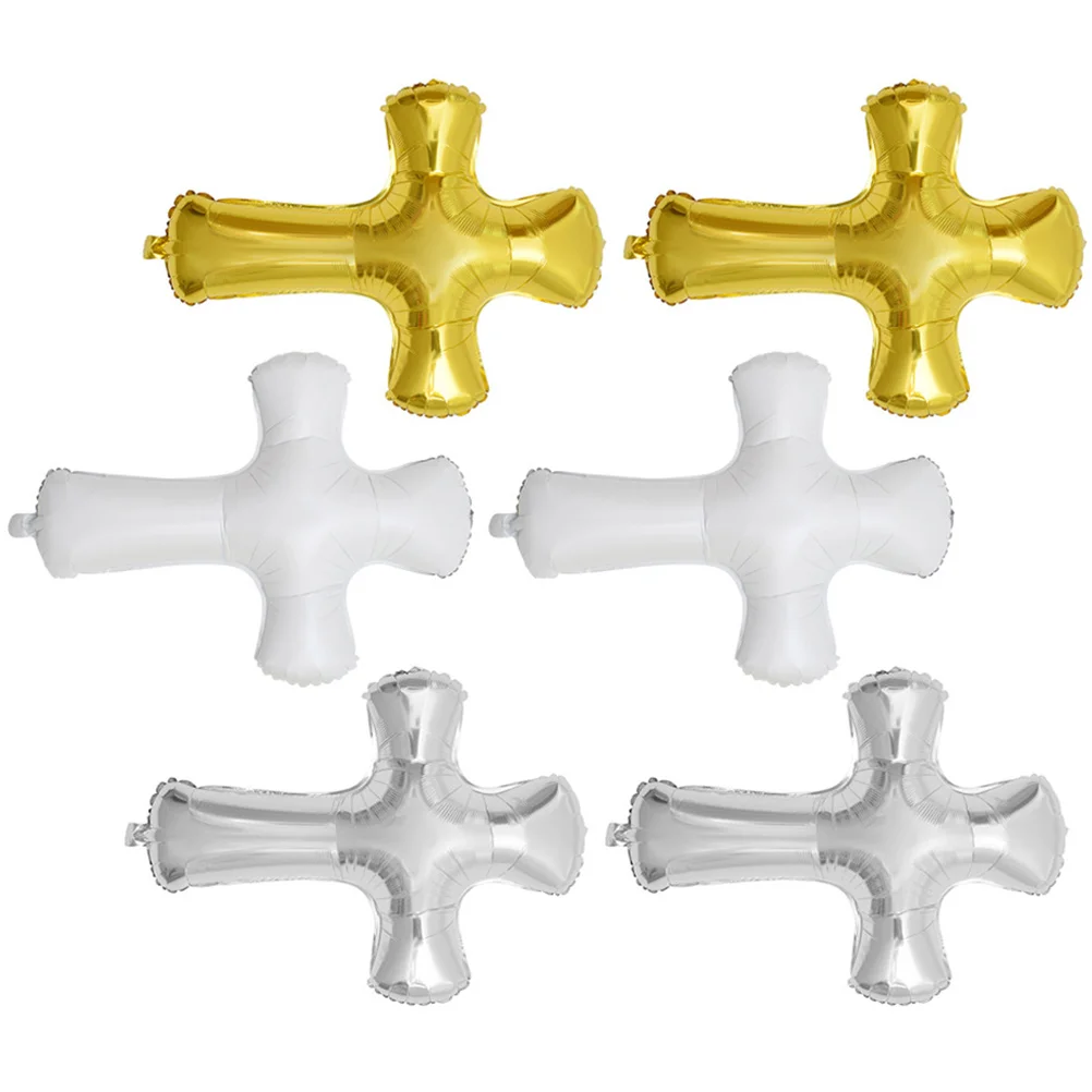 

Holy Communion Foil Balloons Cross Foil Balloon Christening Decoration