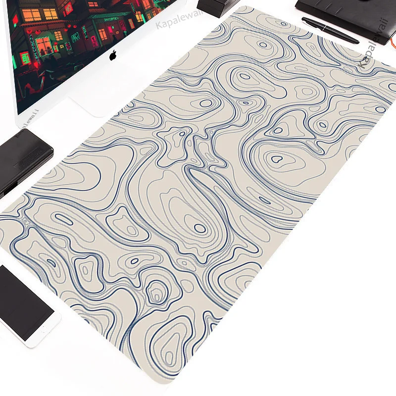 thumbnail image 1 of Alfombrilla de ratón grande de Arte Blanco y negro, alfombrilla de ratón XXL para oficina, alfombrillas para jugador grandes, alfombrillas de goma para teclado de 1000x550, alfombrilla de escritorio,, 1 of 5