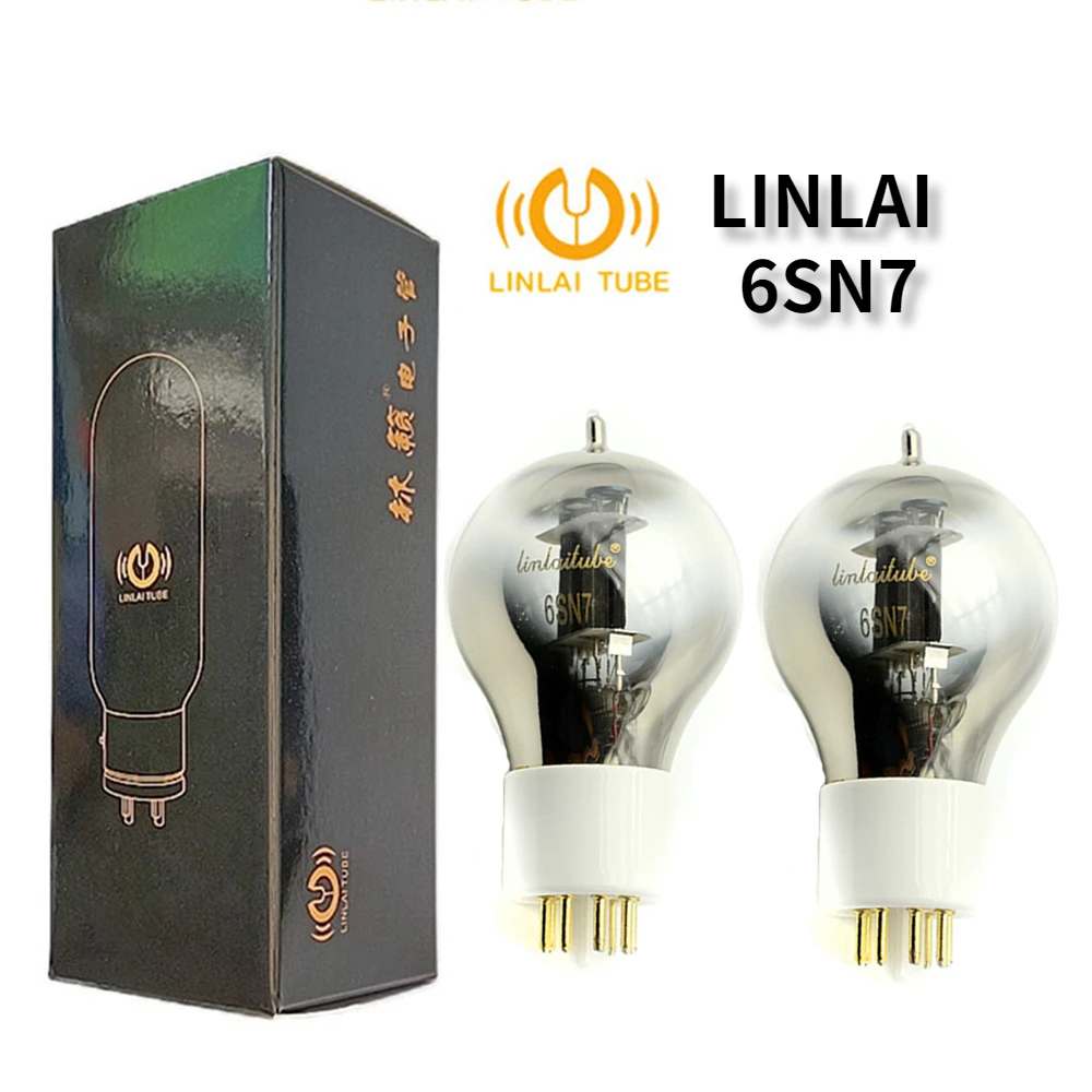 6SN7 LINLAI Vacuum Tube Audio Valve Replaces 6SN7 6N8P 6H8C CV181Tube Amplifier HIFI Audio Amplifier Precision Match Quad linlai vacuum tube 6sn7 300b 274b 5u4g hifi audio valve electronic tube amplifier kit diy factory precision test and match