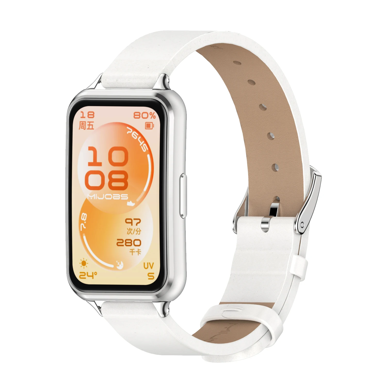 Leather Strap Bracelet for Huawei Band 11 Series Watch