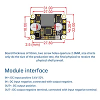 DC-DC Boost/buck Module 3.6-32V To 5V 9V 12V 5A Low Ripple Step-up/down Module Power Adapter Over Temperature Protection 4