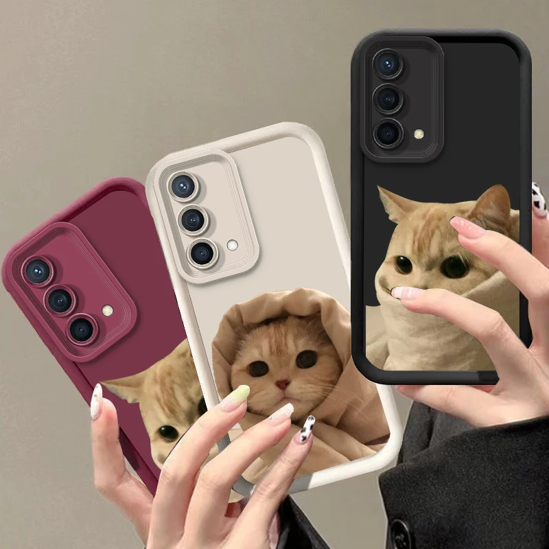 Cartoon Fun Cat Pet Dog Per Reno X5 X3 10 8T 7Z 6 5 Pro Plus Pro 4G 5G Eye Ladder Phone Case