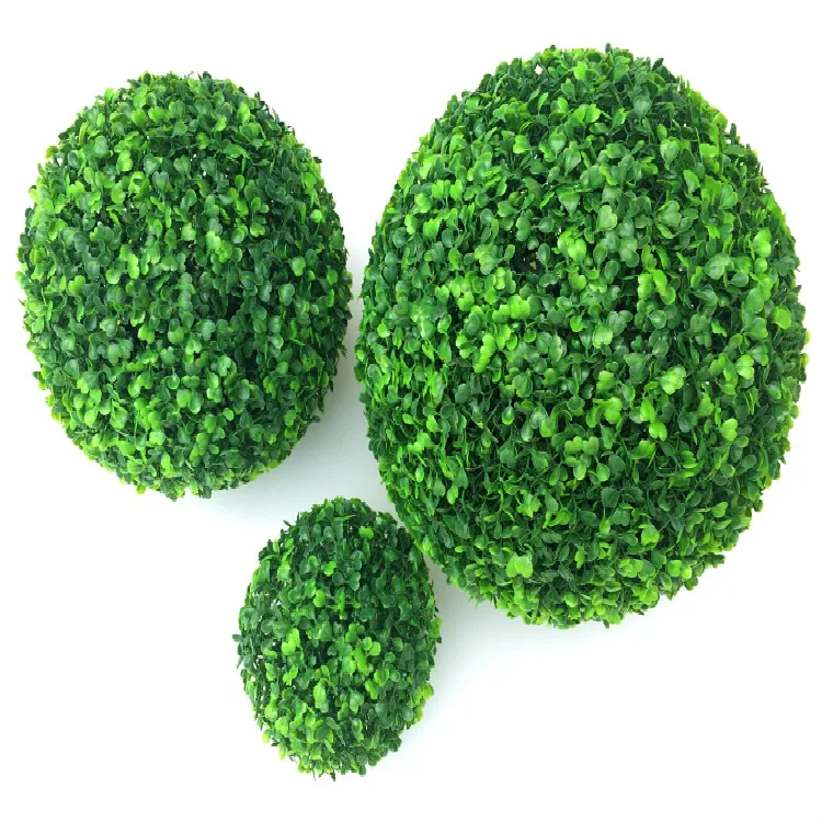 High Quality 1pc 10cm Fashion Artificial Green Plant Grass Ball Wedding