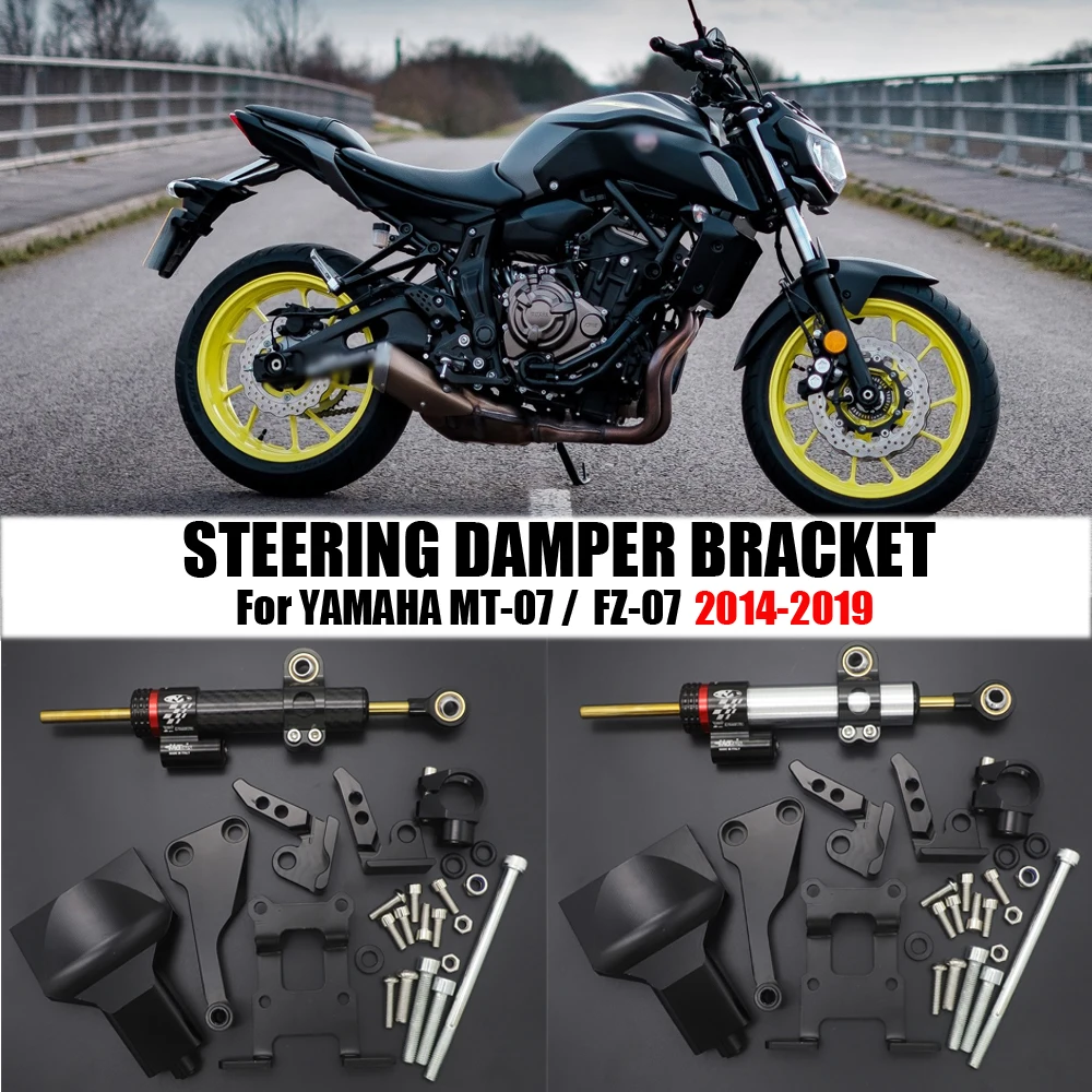 

Набор кронштейнов для крепления демпфера рулевого управления CNC для Yamaha MT-07 MT07 FZ-07 FZ07 MT FZ 07 2013 2014 2015 2016 2017 2018 2019