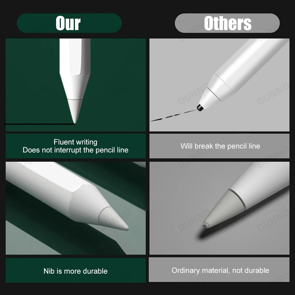 5 pezzi per la sostituzione della punta della matita originale Apple per Apple Pencil 1a 2a generazione per Apple Pencil 1 2 Tip Nib ricambio sostituire