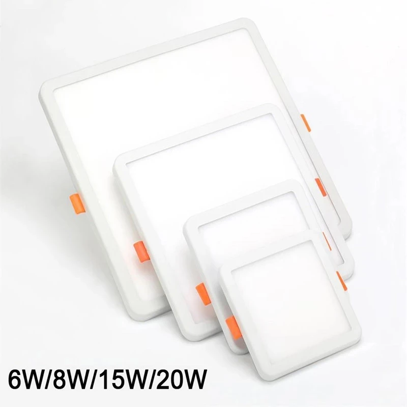 절단 구멍 조정 가능한 LED 천장 조명 매입형 패널 LED 통 AC110V 220V 알루미늄 실내 천장 조명