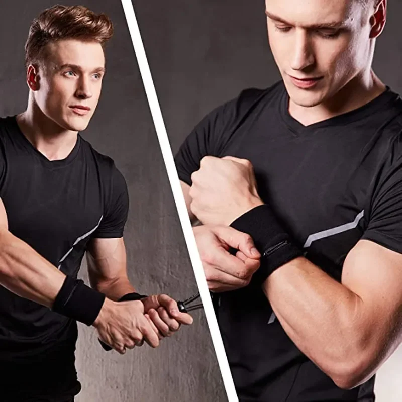 Multifunctional Outdoor Running Bags, Cycling Wrist Band Wallet, Safe Storage Wallets, Zipper Wrist Ankle Wrap Sport Strap, 1Pc 5