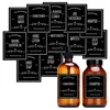 Waterproof Sticker Soap Dispenser White Black Bathroom Jar Storage Label Shower Shampoo Lotion Conditioner Bottle Stickers 4