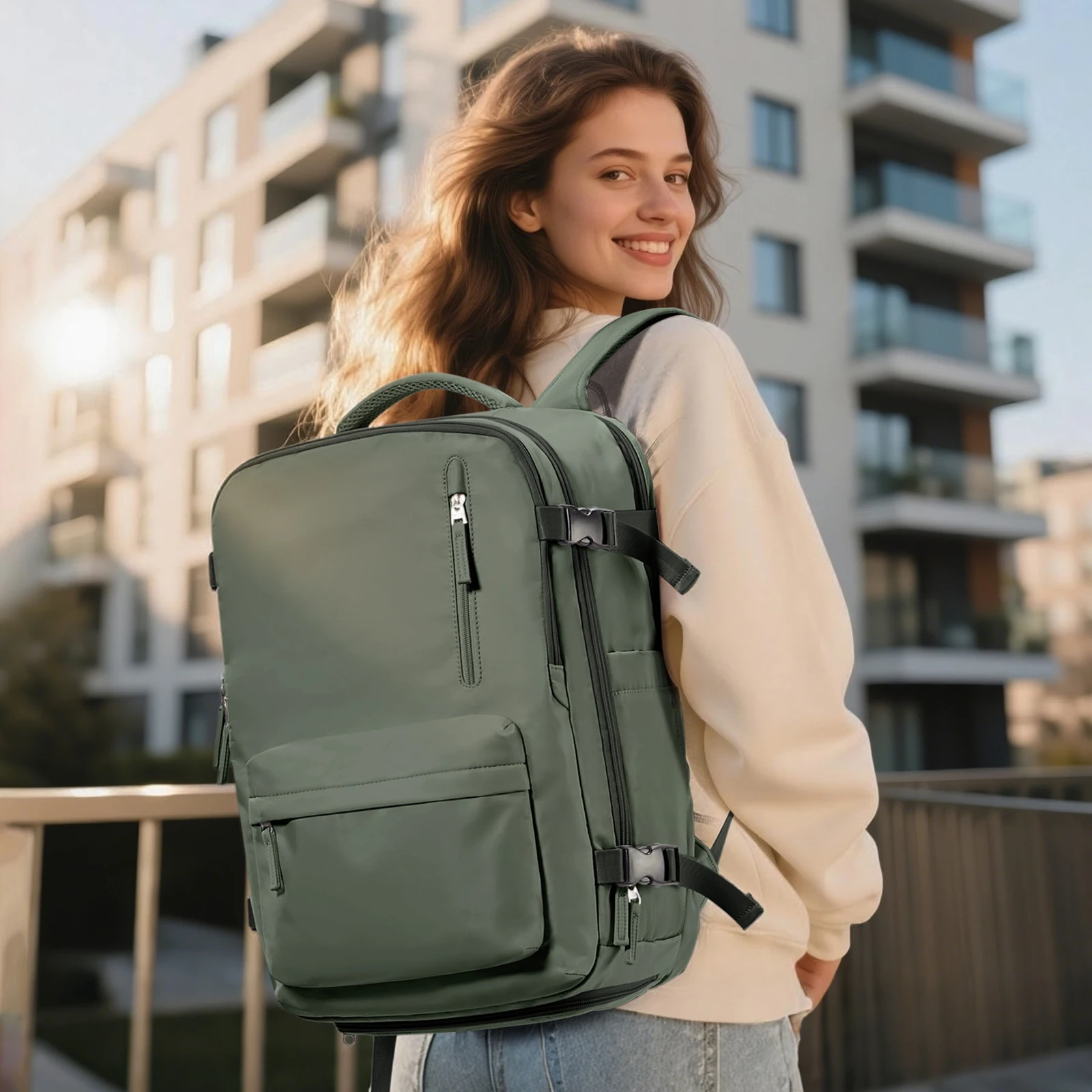 Hand Luggage Ryanair 40x30x20 wizz air Cabin Bag Men Air Vacuum Compression Backpack Laptop Backpack,Vacuum Clothing Storage Bag