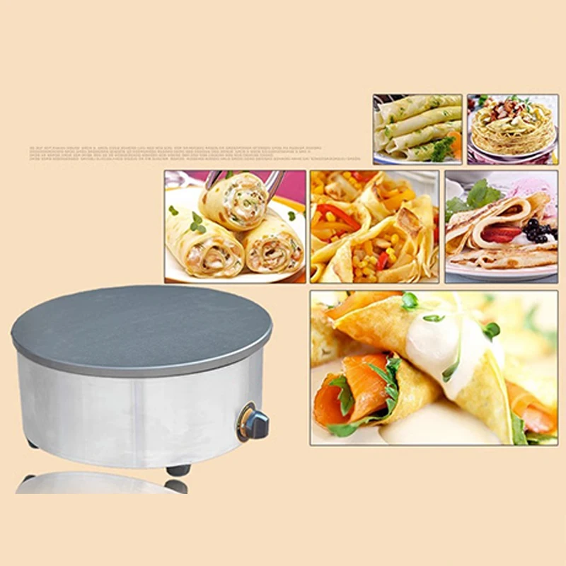 Crepe Makers Gas Pancake Fruit Machine Single Head benches furnace pancake machine Cooking Appliances 4