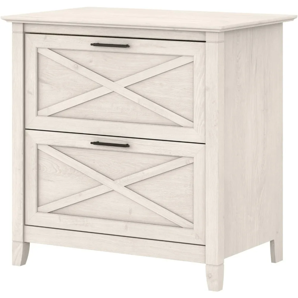 

Lateral File Cabinet | Document Storage for Home Office | Accent Chest with Drawers, Casual, Linen White Oak