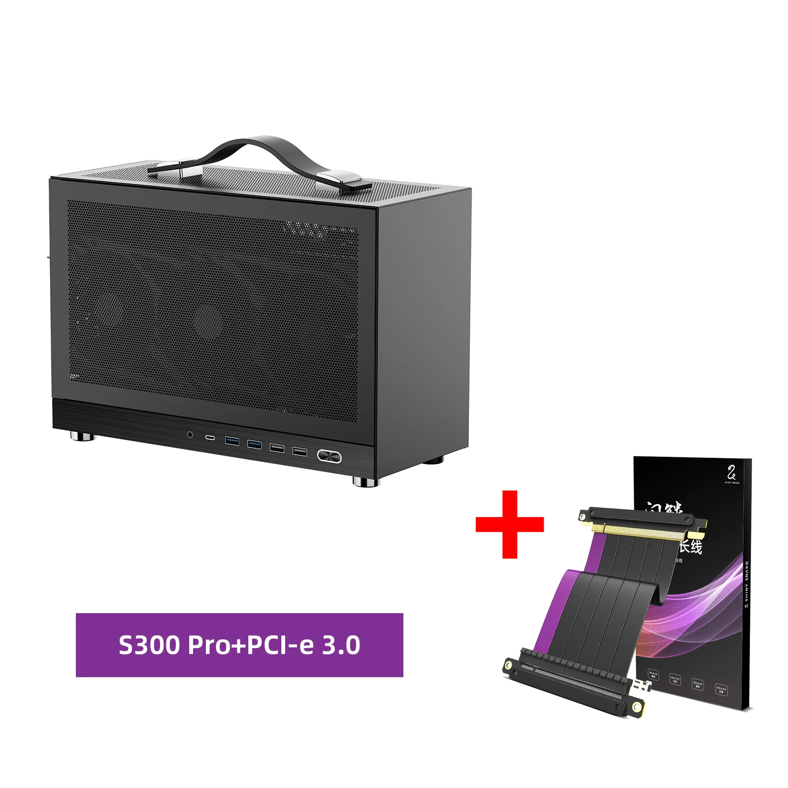 Shiny Snake S300 Pro - 8.5L MESH ITX Chassis - Support 3 Cooling