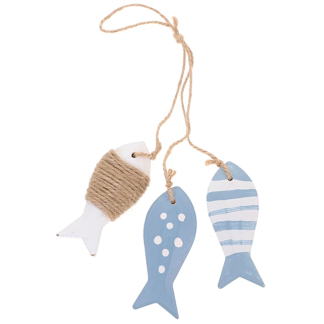 Fishing Decor Nautical Wooden Pendant Small Dot String Rustic Wall Hanging  Strand Ornament For Ocean Beach Theme Home - AliExpress