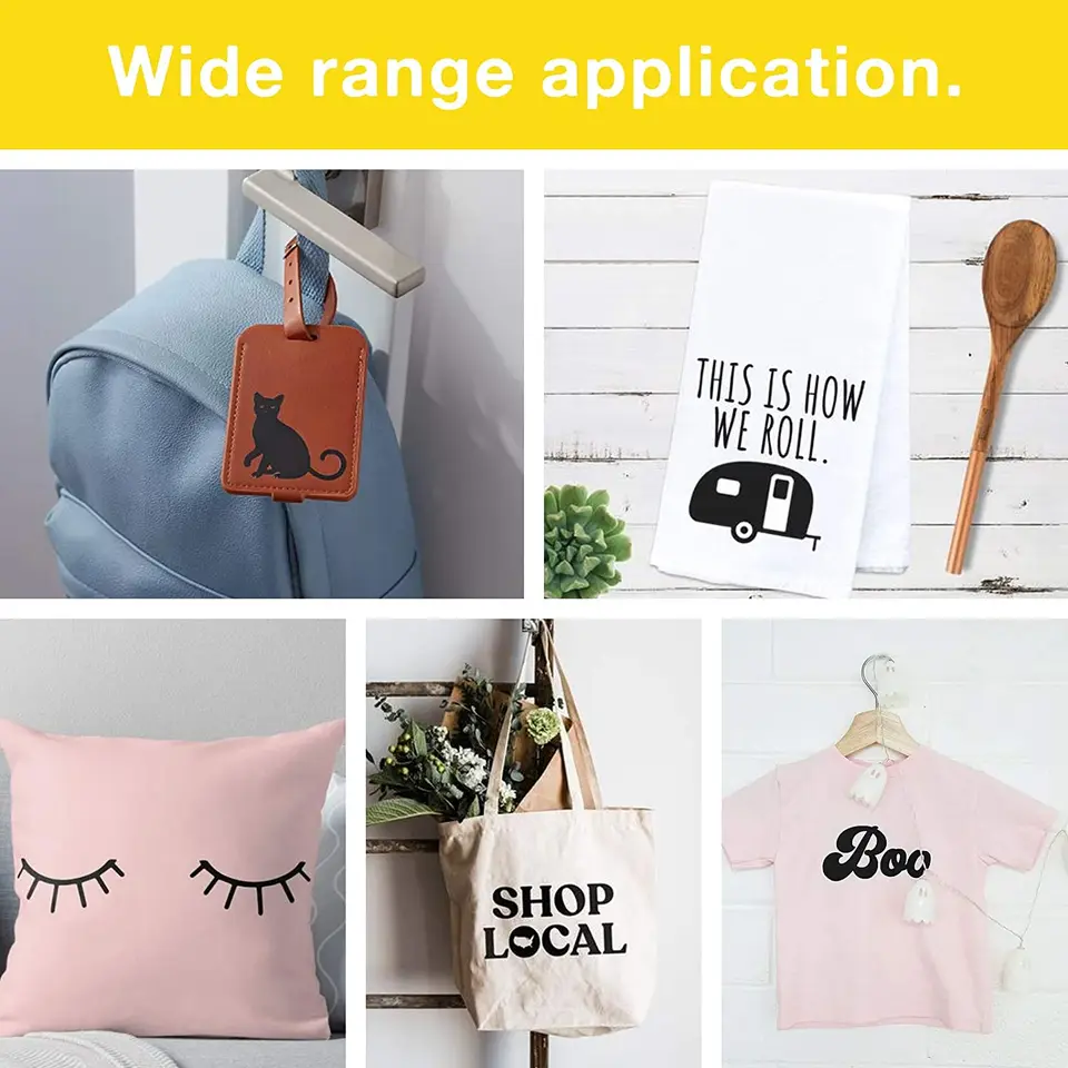 Stretch Flex Per Tshirt Transfer Film Lucido Trasferimento Di Calore Vinile Htv - Foto 5