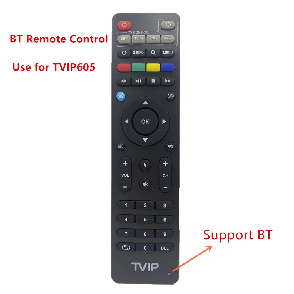

Заводской пульт дистанционного управления TVIP BT с Bluetooth для tvip 410 412 525 530 605 705 IP TV Box спутниковый приемник