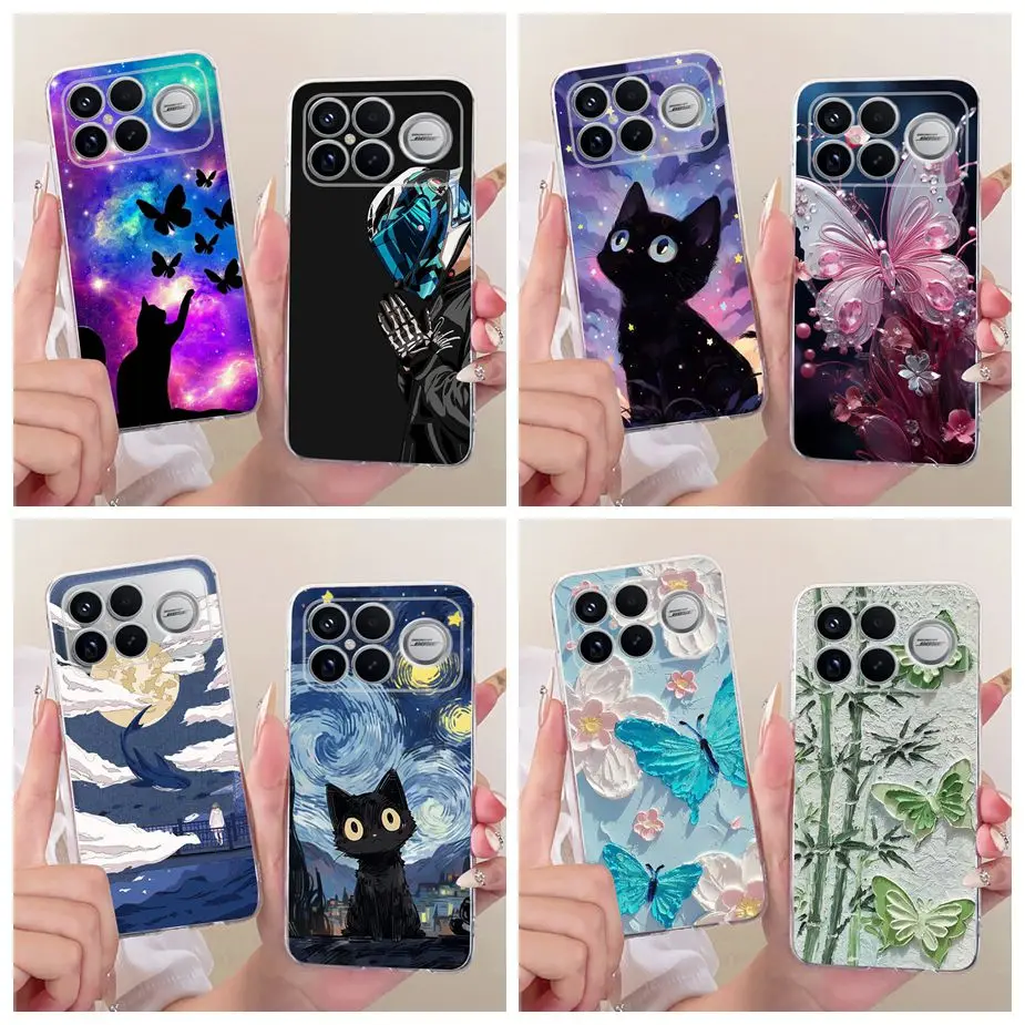 Cute Cat Fashion Painted Soft Silicone Case