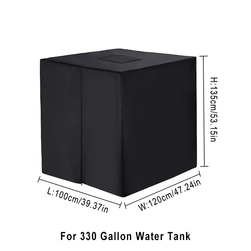 IBC Water Tank Cover 330 Gallon IBC Tote Cover Sunshade Waterproof Protective Cover Fit 1000L Garden Water Tank Protection Cover