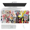 Art J-Jean-Michel B-Basquiat Mouse Pad Computer Laptop Gaming Office Wrist Guard Non Slip Keyboard Pad 4