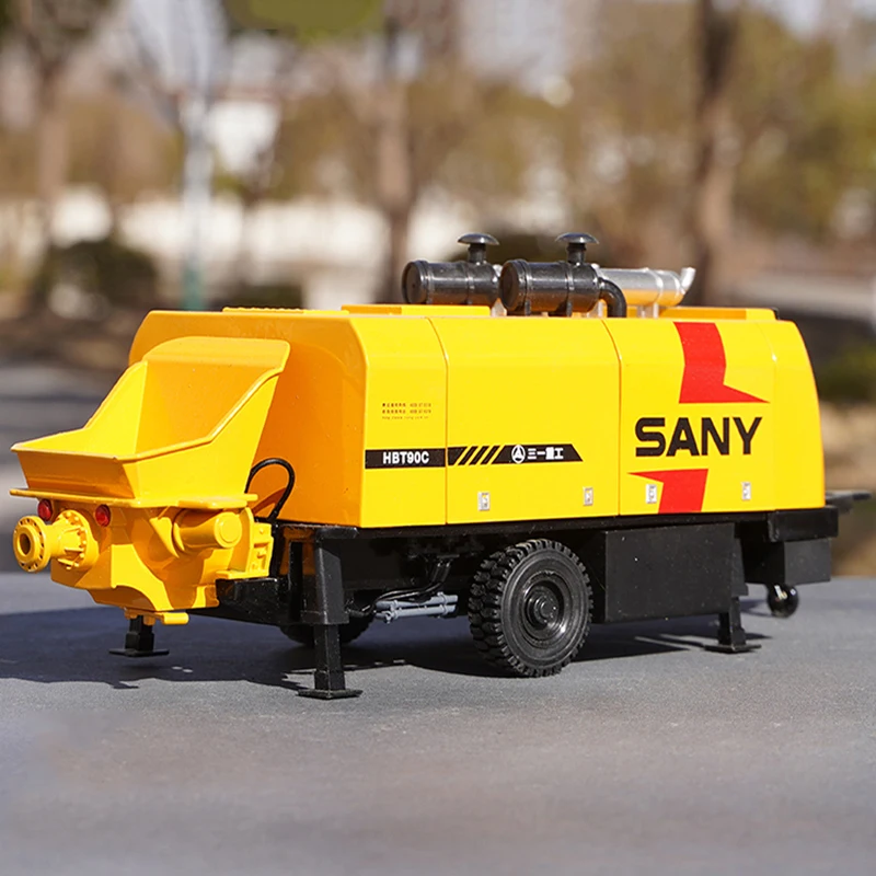 

Бетонный насос SANY HBT90C 1:28, инженерный насос из сплава, модель прицепа, литые игрушки, подарки для взрослых и детей, Сувенирные игрушки для мальчиков