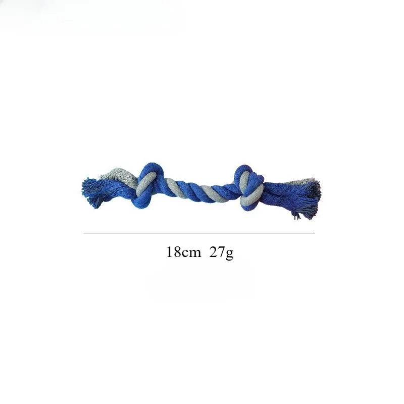 Pet Dog doppio nodo corda da masticare nodo cucciolo giocattolo denti puliti durevole corda intrecciata osso Pet giocattolo molare forniture per animali forniture per cani