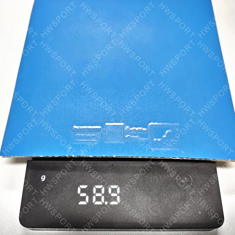 Table Tennis Rubber SANWEI AU Golden Non Sticky Blue Pink with Cake Sponge Made In China
