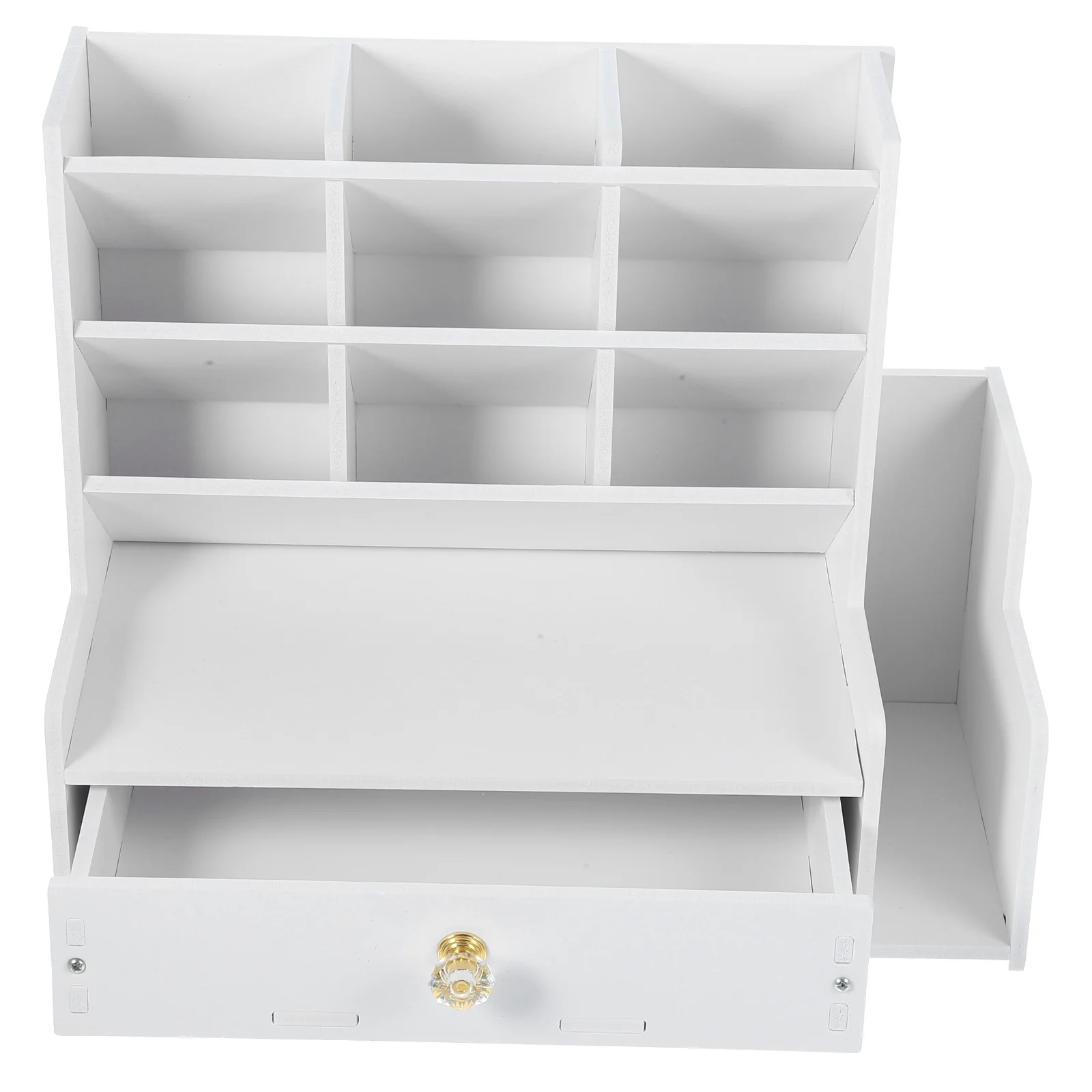 

Desktop Storage Rack Compartment Organizer for School Stationery Home Pen Office Multi-functional DIY Holder Counter Rustic