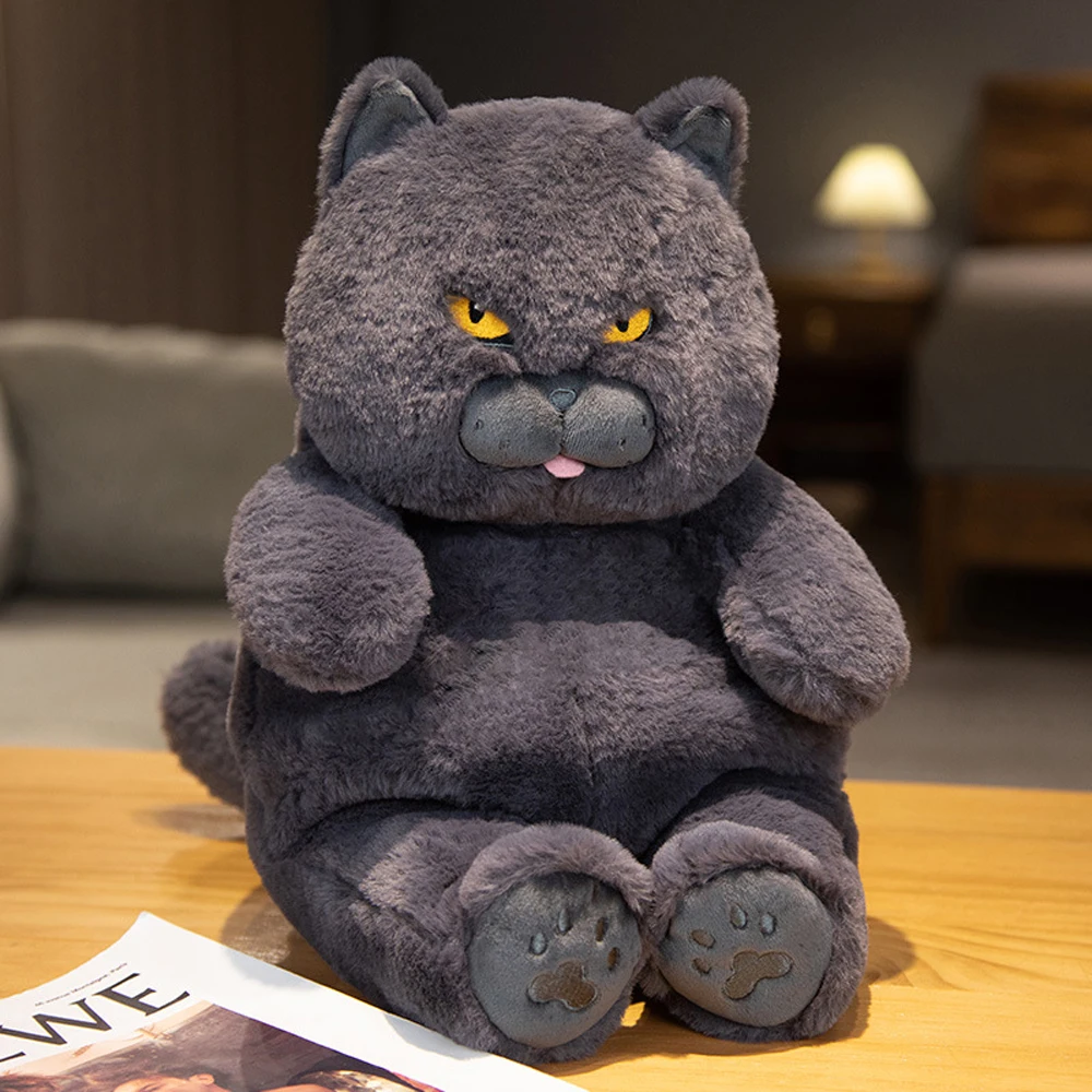 Cute Simulation English Short Blue Cat Stuffed Plush Toy Children Gift